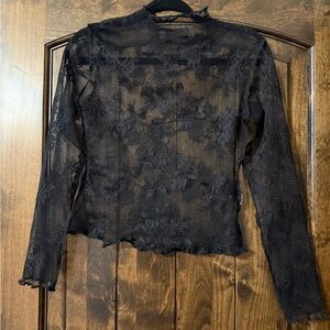 Elegant Black Lace Top